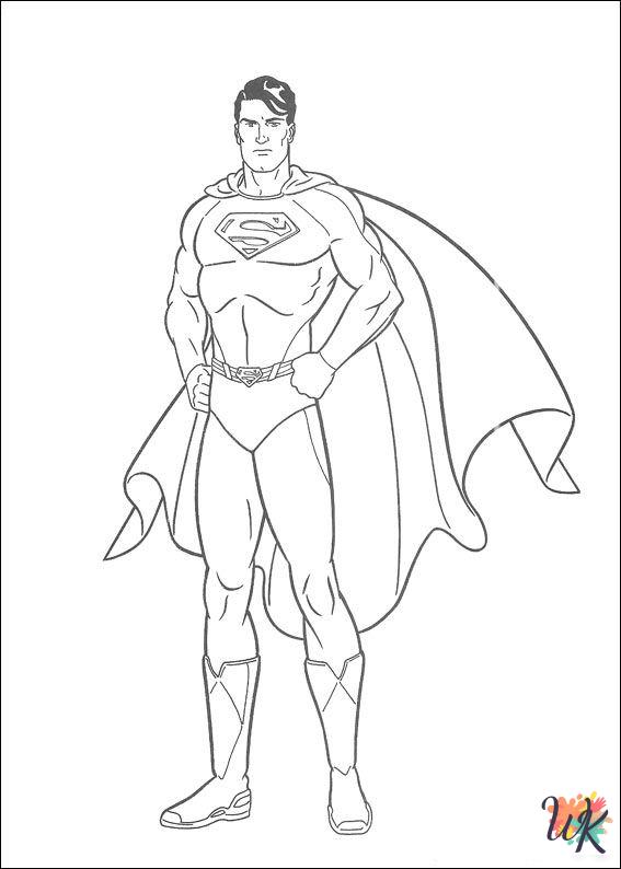 Superman adult coloring pages