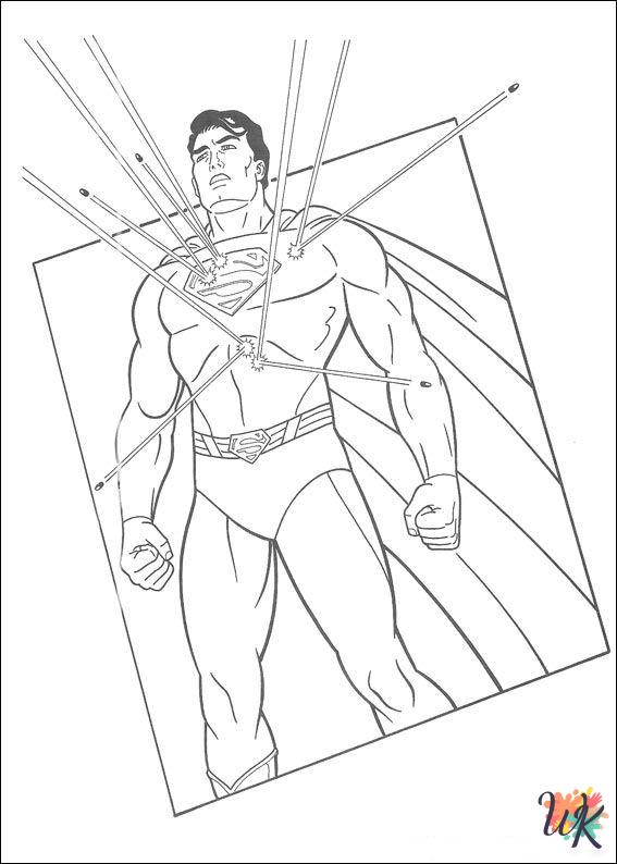 Superman coloring pages free