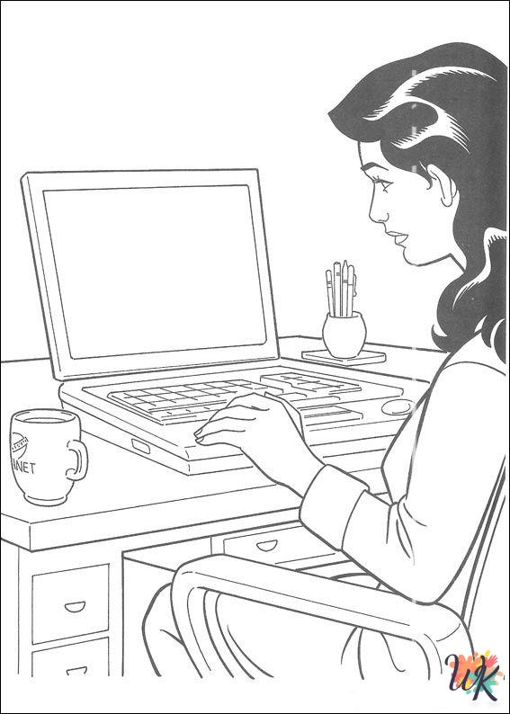 free Superman tree coloring pages