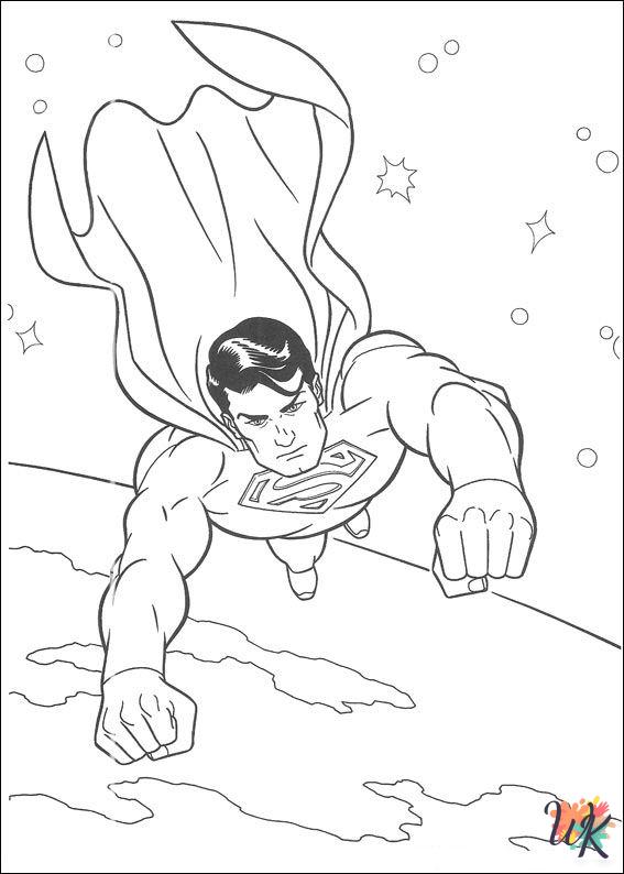 Superman coloring pages printable free