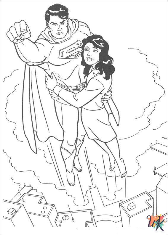 Superman coloring pages free