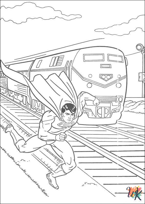 hard Superman coloring pages