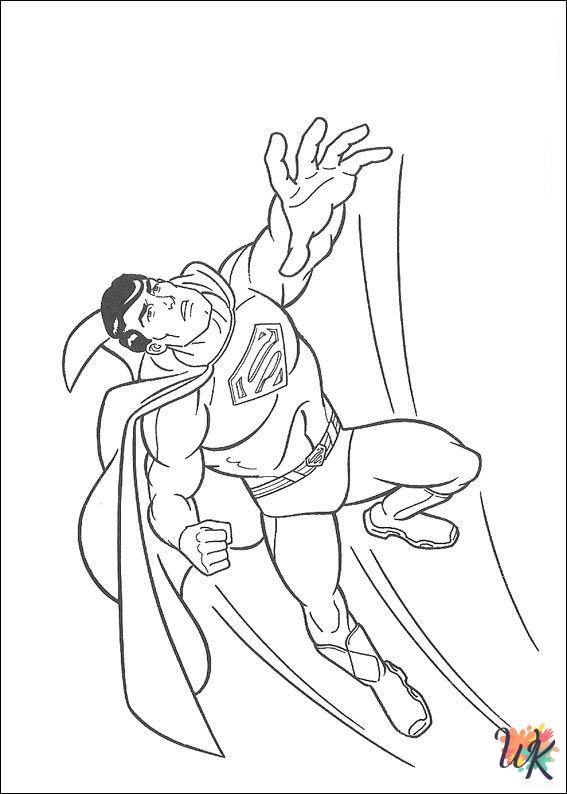 printable Superman coloring pages for adults