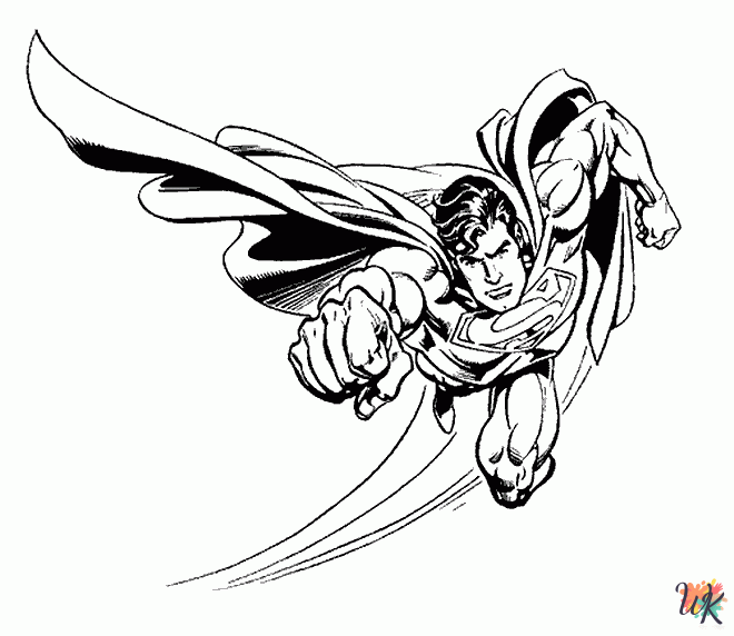 Superman decorations coloring pages