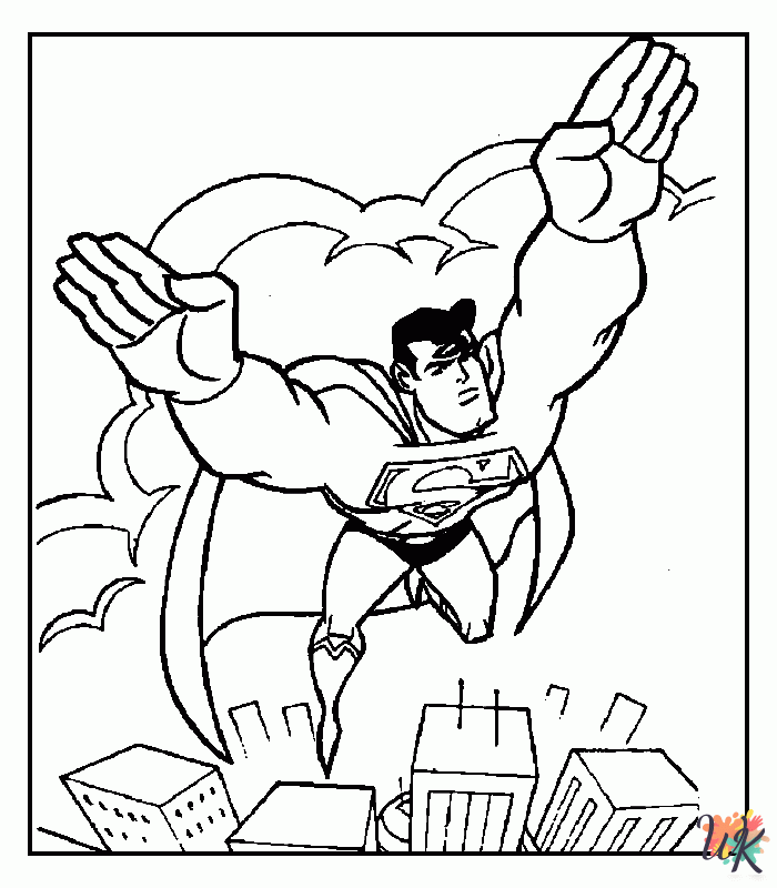 free printable coloring pages Superman