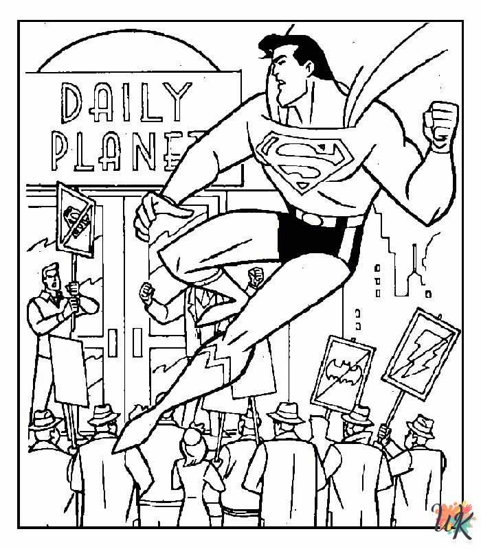free printable coloring pages Superman