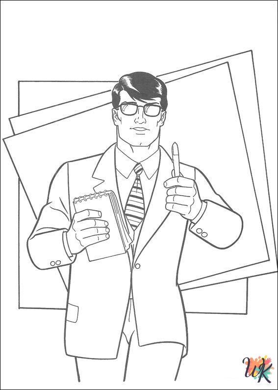 printable Superman coloring pages for adults