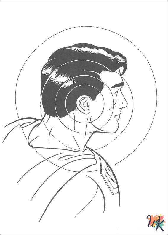 free printable Superman coloring pages for adults