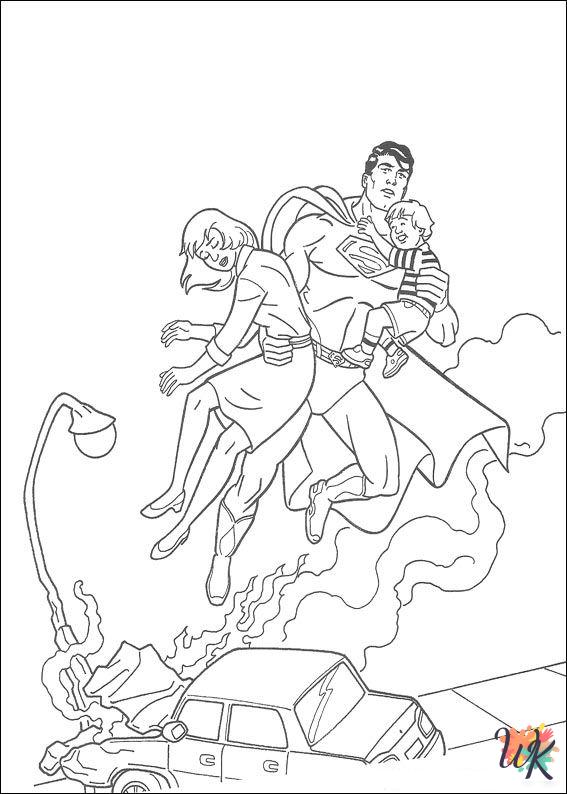 printable Superman coloring pages