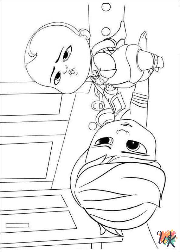 detailed The Boss Baby coloring pages