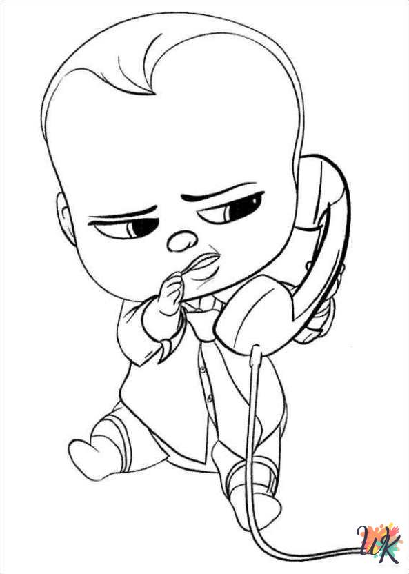 detailed The Boss Baby coloring pages