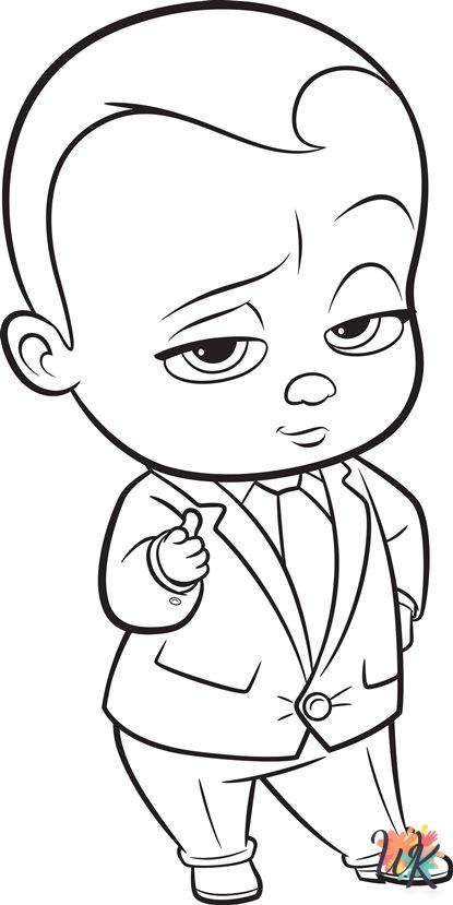 The Boss Baby coloring pages printable free