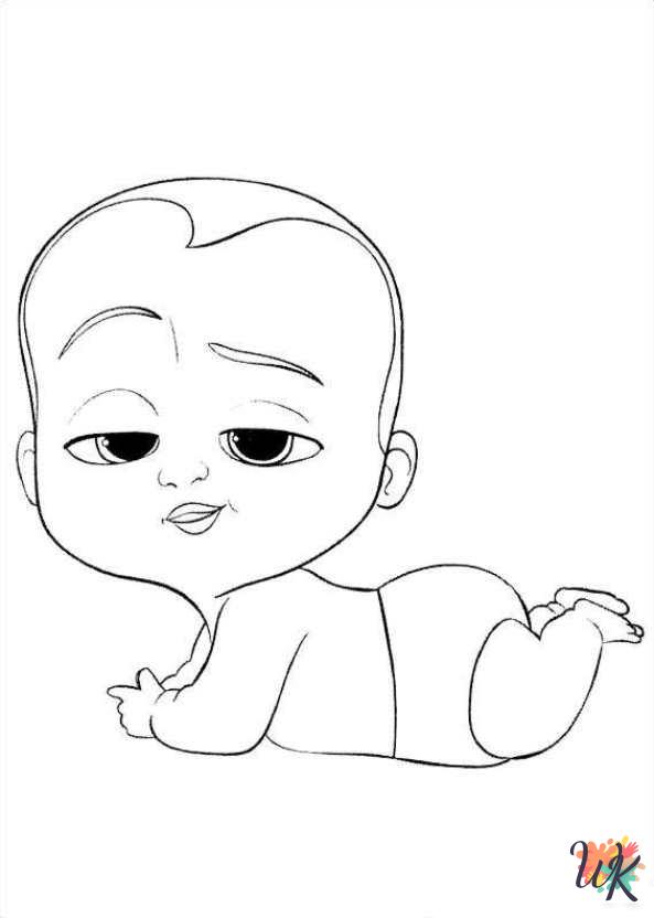 The Boss Baby coloring book pages