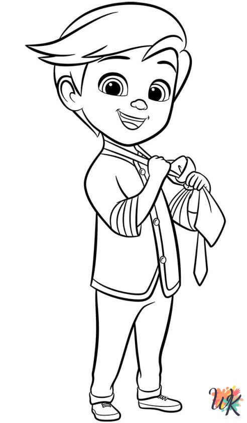 detailed The Boss Baby coloring pages for adults