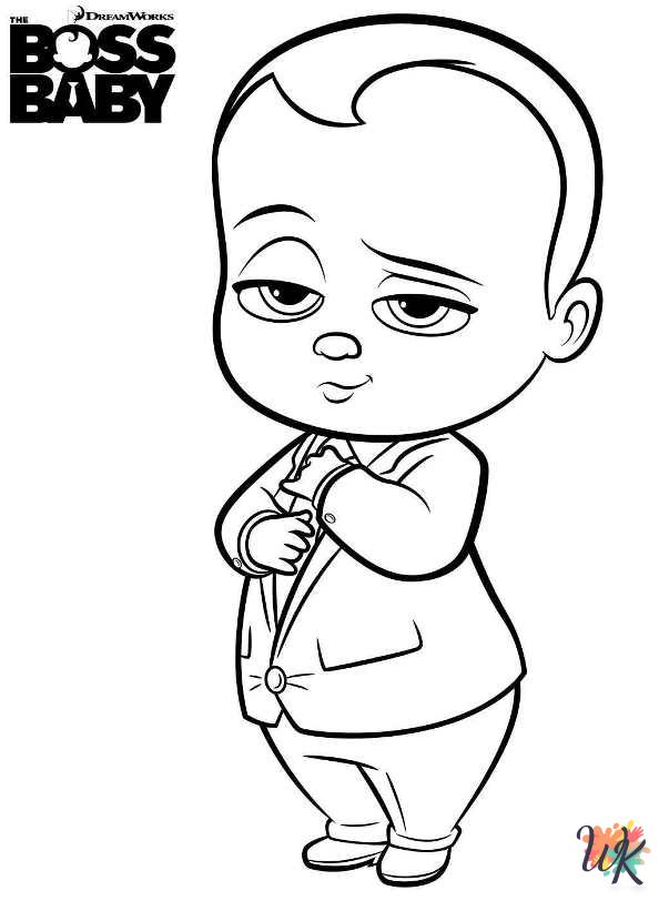 The Boss Baby ornaments coloring pages