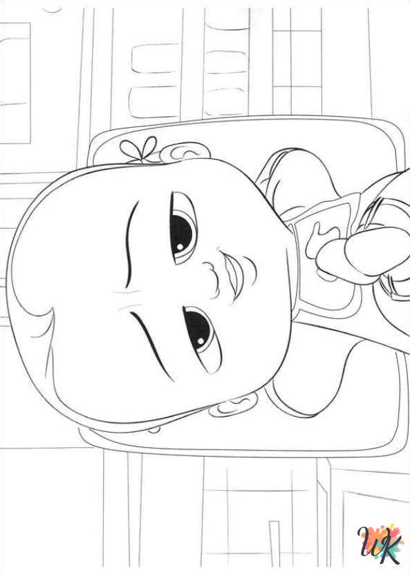 printable The Boss Baby coloring pages for adults