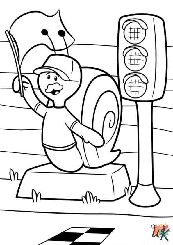 detailed Traffic Light coloring pages for adults