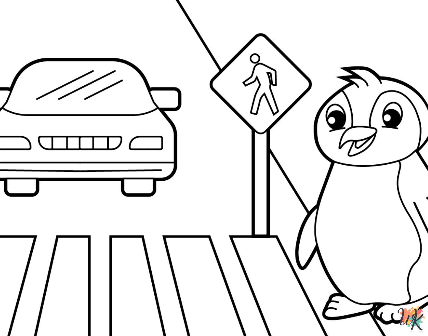 free coloring Traffic Light pages