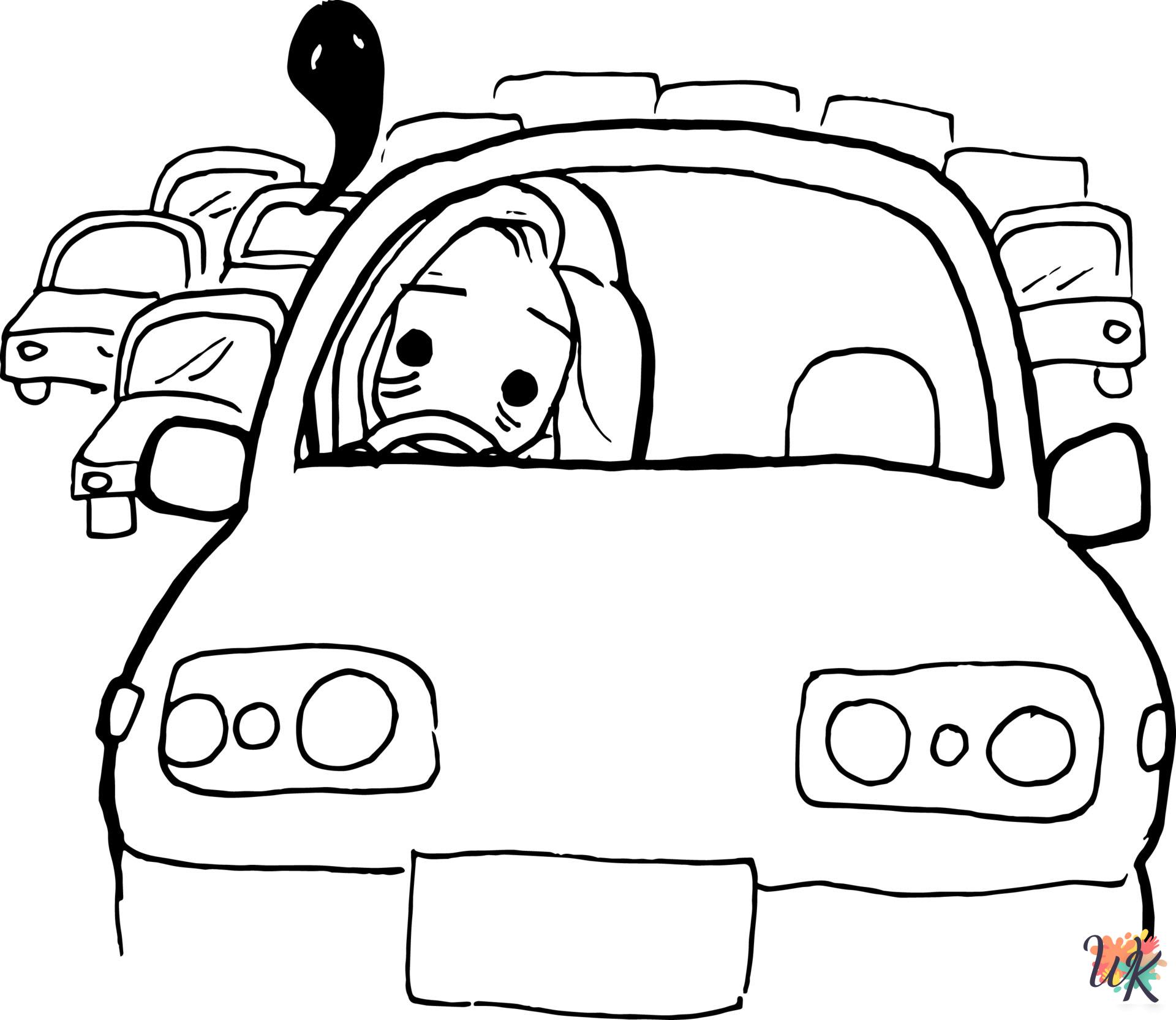 kawaii cute Traffic Light coloring pages