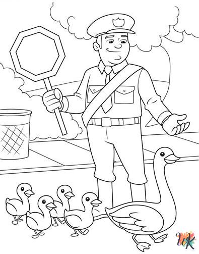 free printable coloring pages Traffic Light