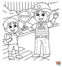 printable Traffic Light coloring pages