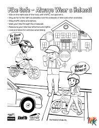 preschool Traffic Light coloring pages