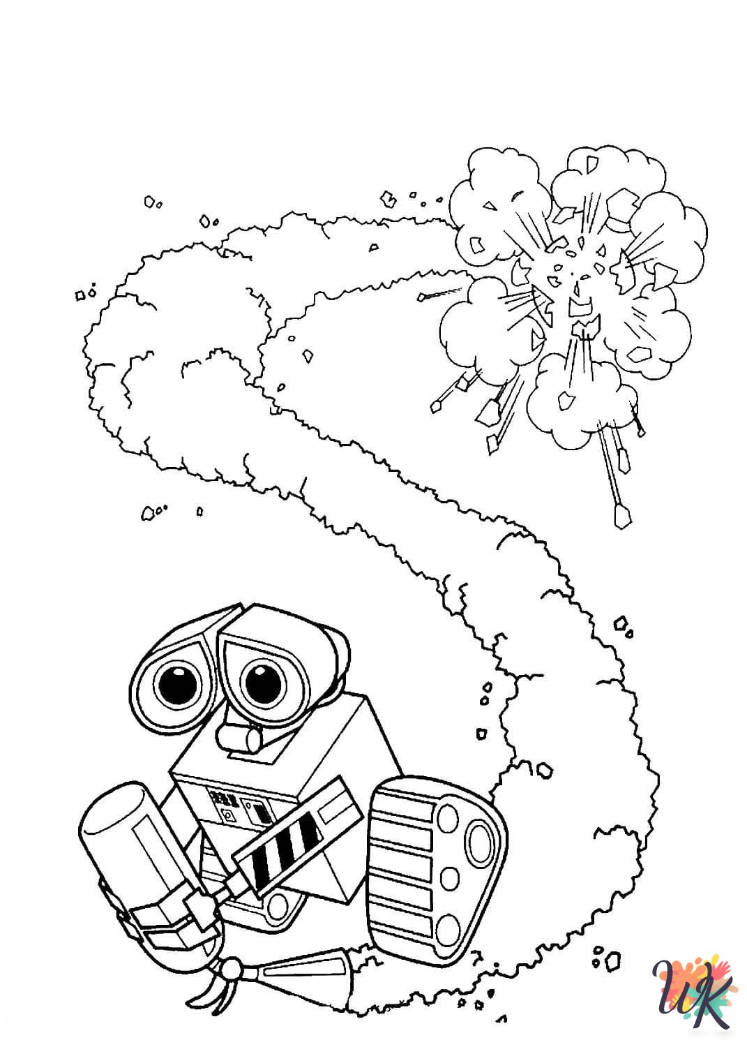 WALL-E coloring pages for preschoolers 1