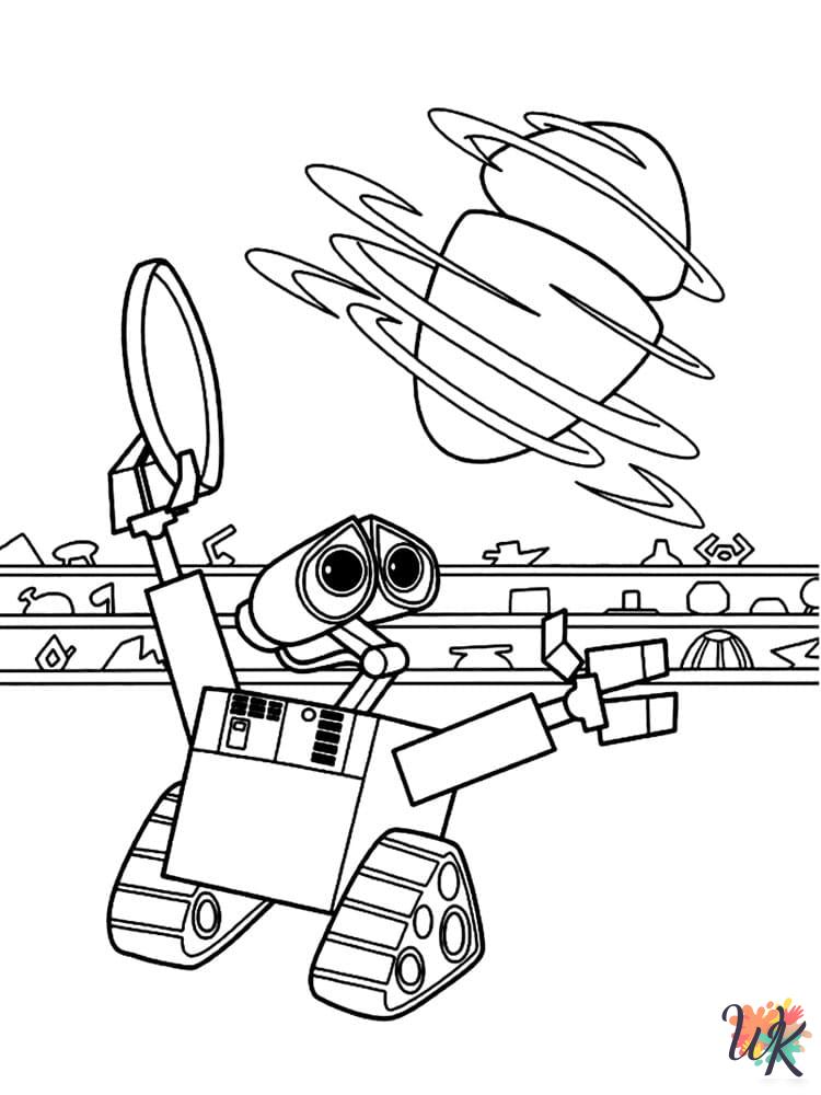 cute WALL-E coloring pages 1