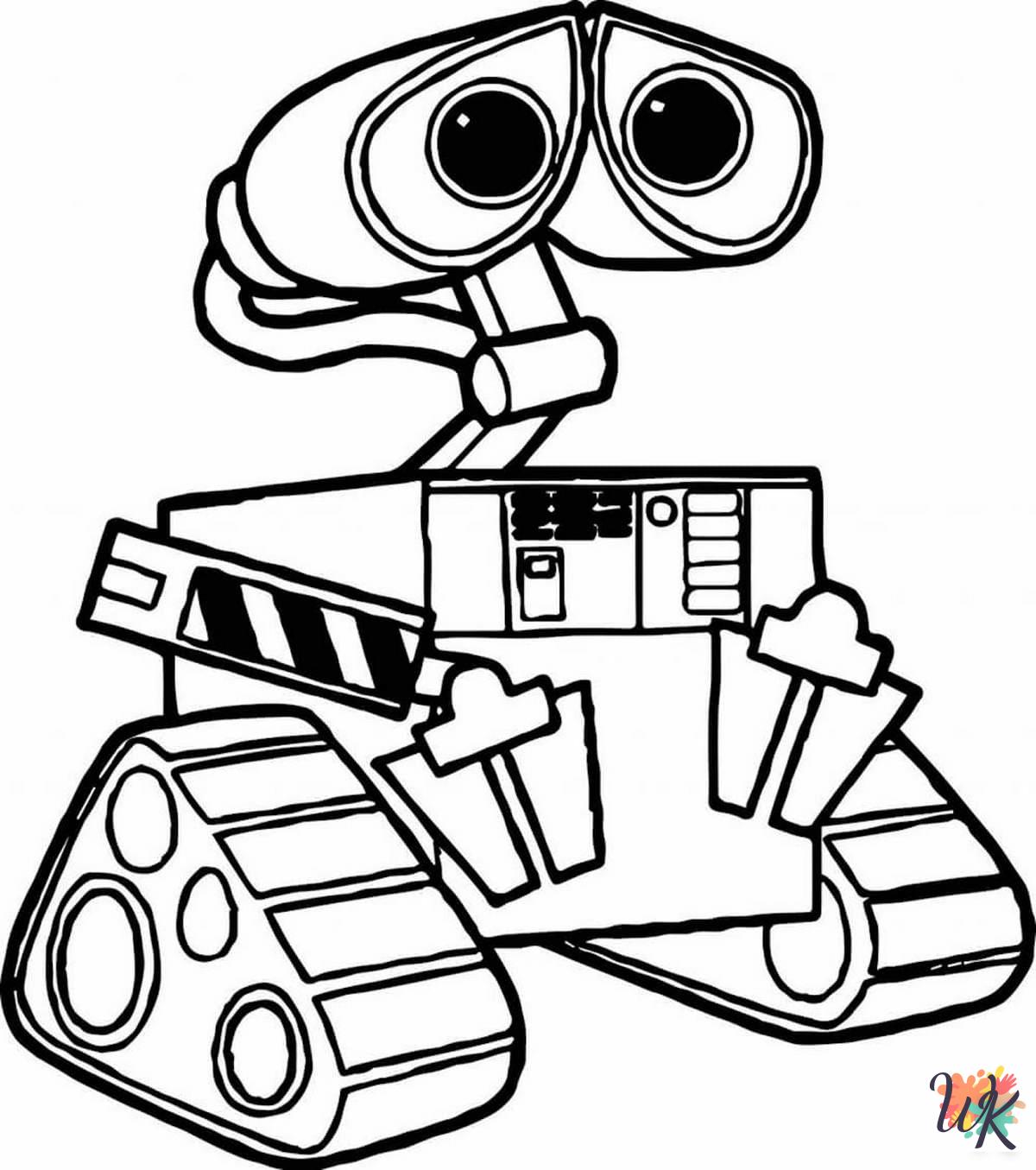 WALL-E coloring pages for adults easy 4