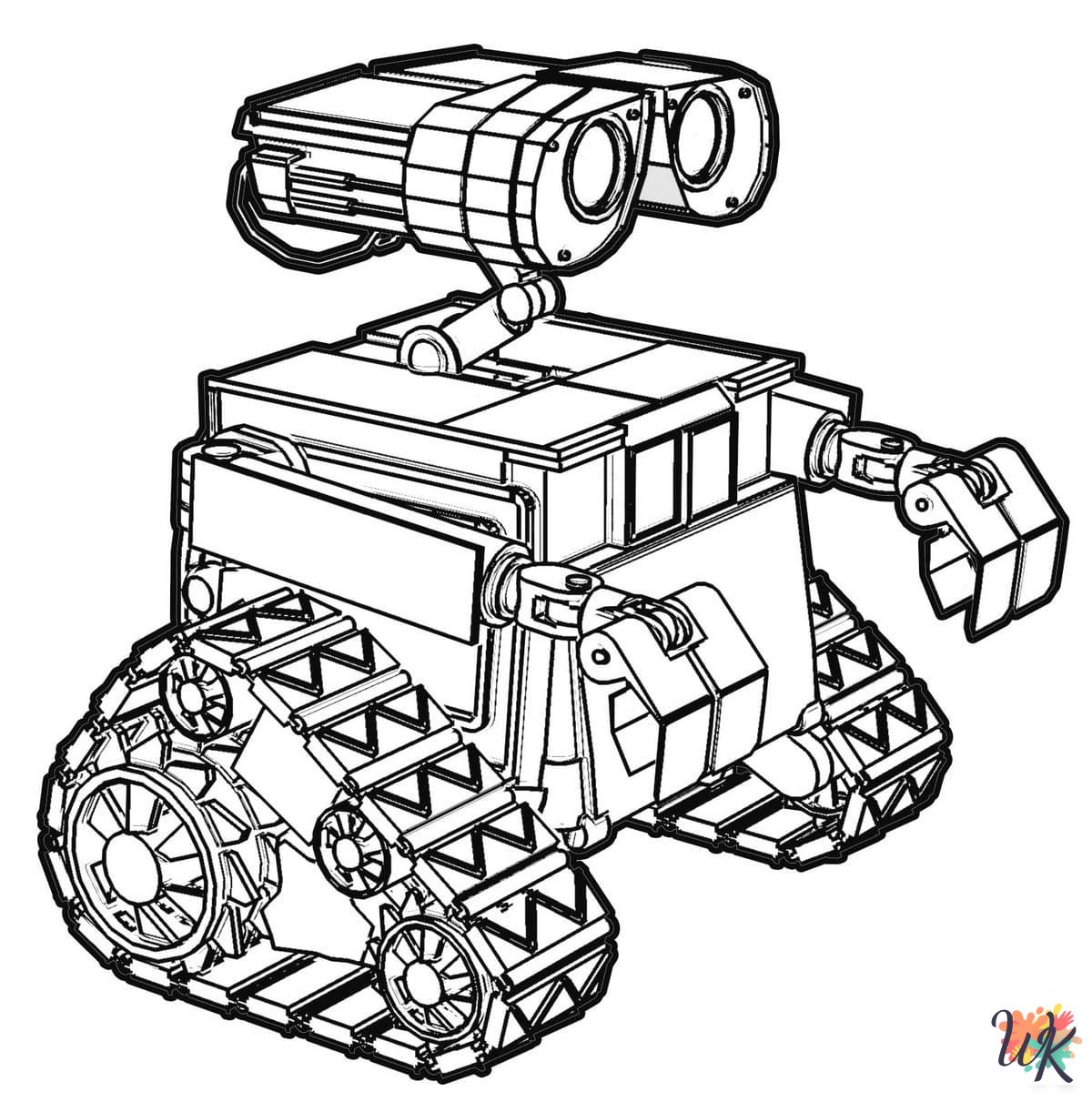 WALL-E themed coloring pages