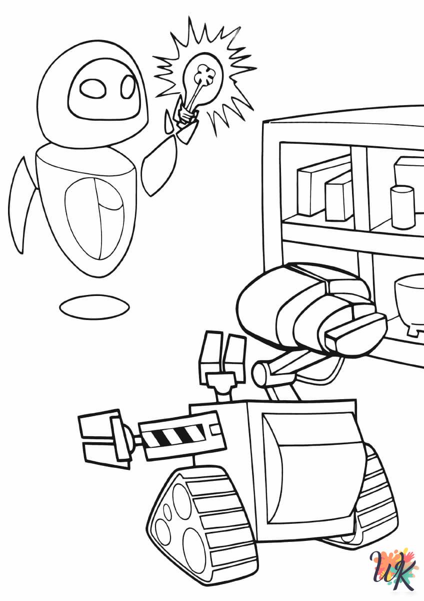 free coloring WALL-E pages