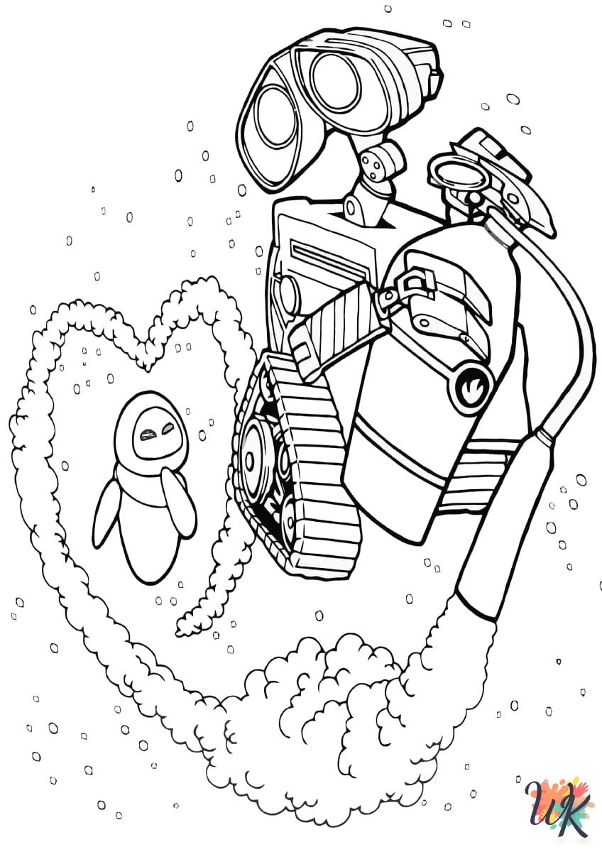 WALL-E coloring pages for adults easy 3