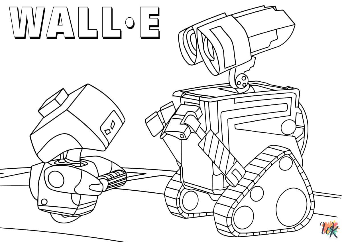 free adult WALL-E coloring pages
