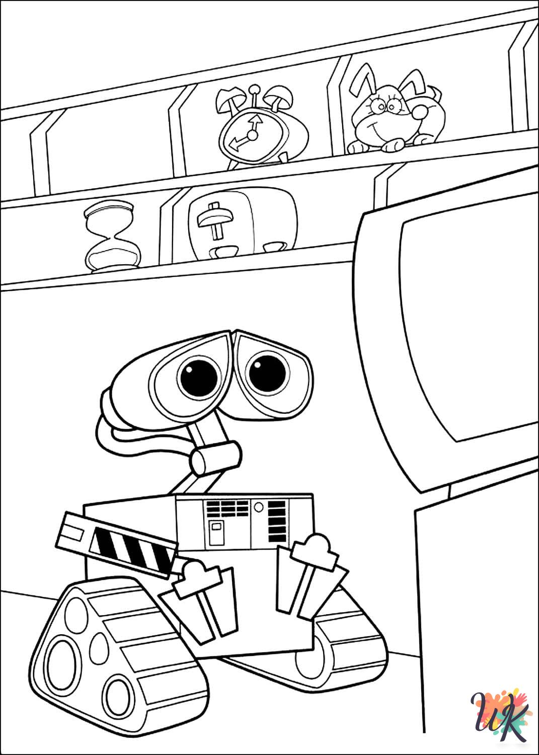 free WALL-E printable coloring pages 1