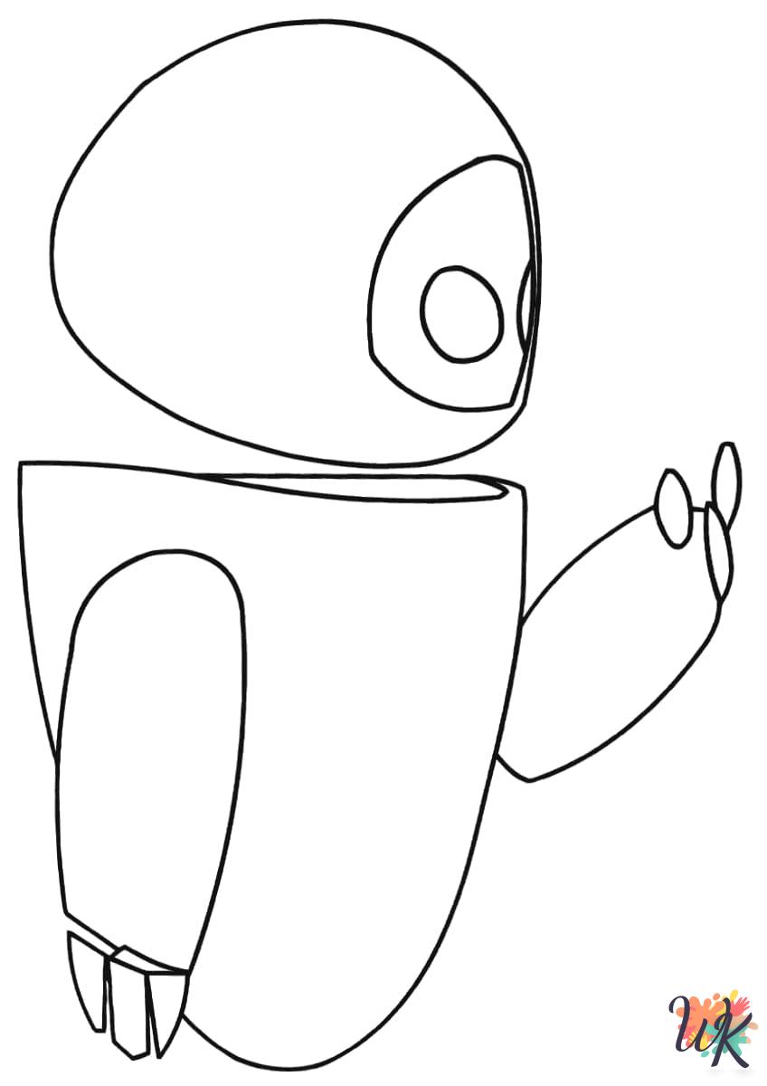 free WALL-E coloring pages printable