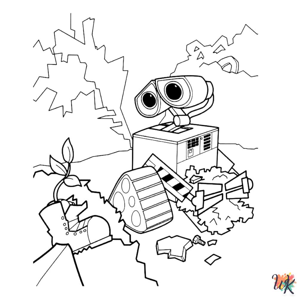 WALL-E coloring pages for adults pdf