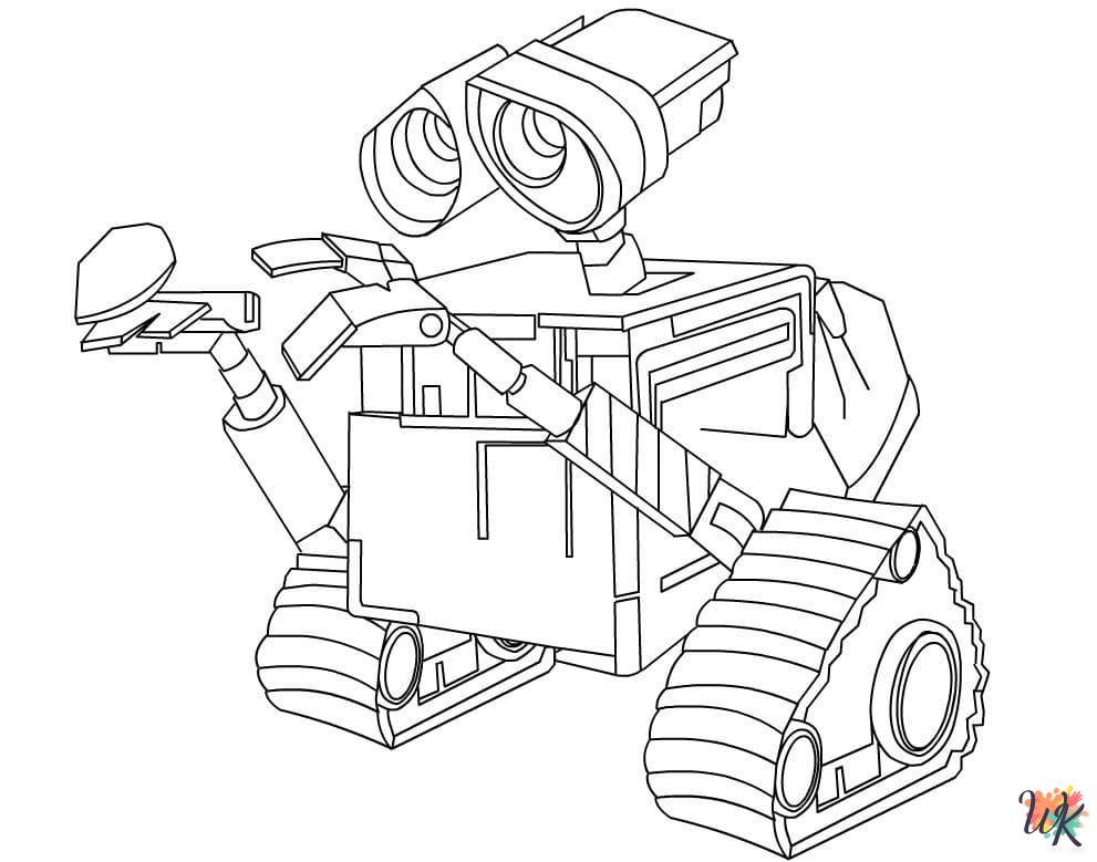 free printable WALL-E coloring pages