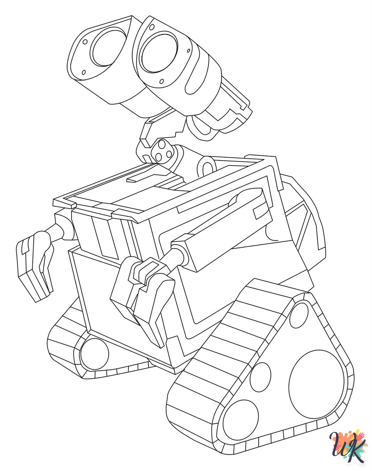 WALL-E coloring pages for adults easy 2