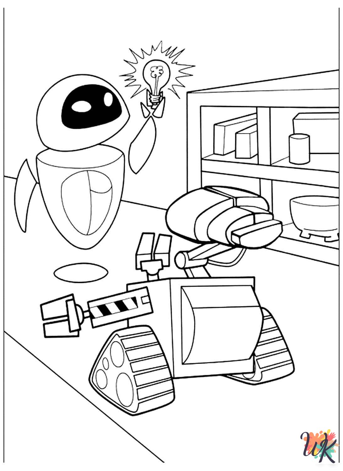coloring pages WALL-E 3