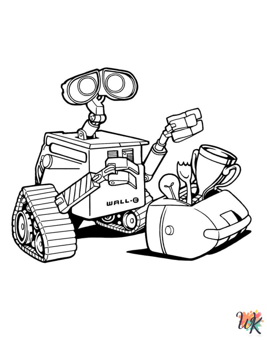 WALL-E coloring pages free printable