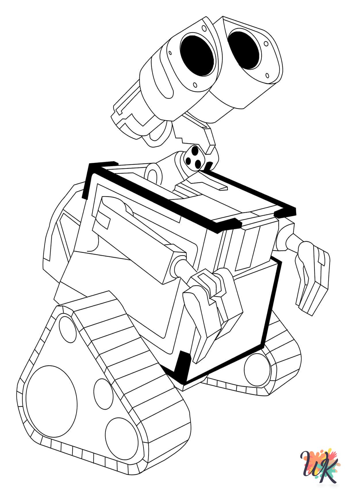 old-fashioned WALL-E coloring pages 1