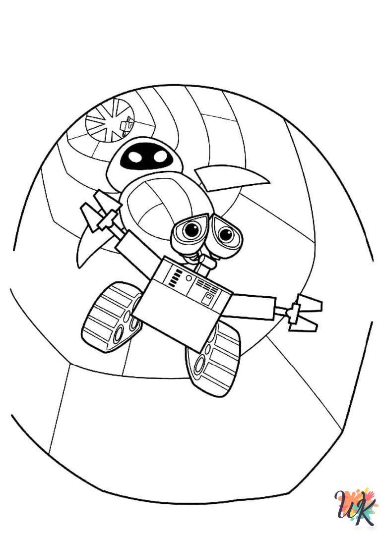 WALL-E coloring pages for adults easy
