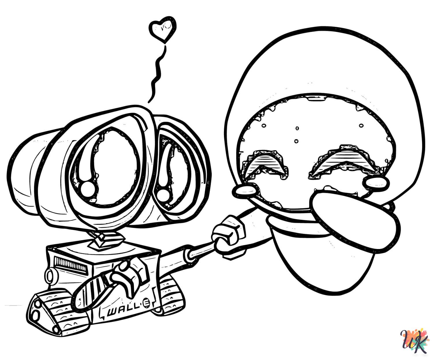 free WALL-E printable coloring pages