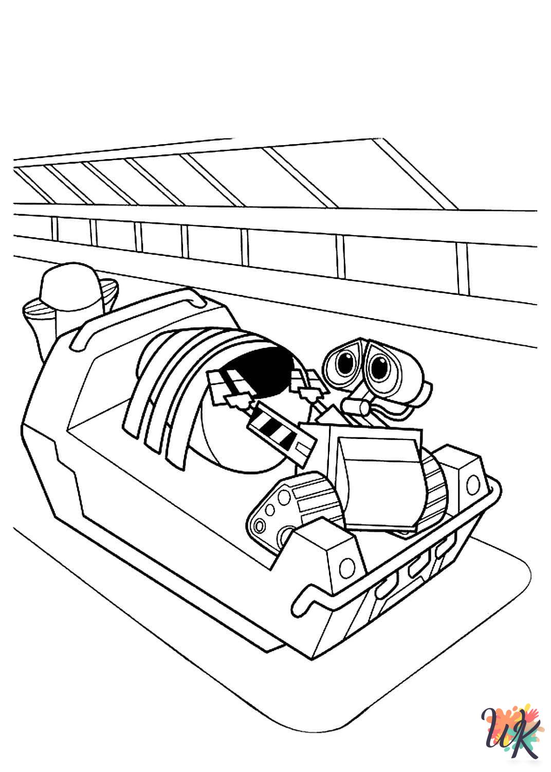 WALL-E free coloring pages