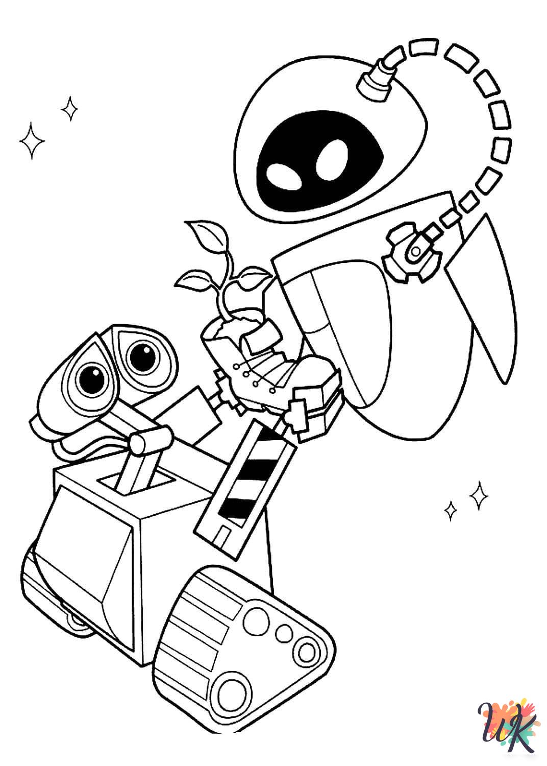 coloring pages for WALL-E
