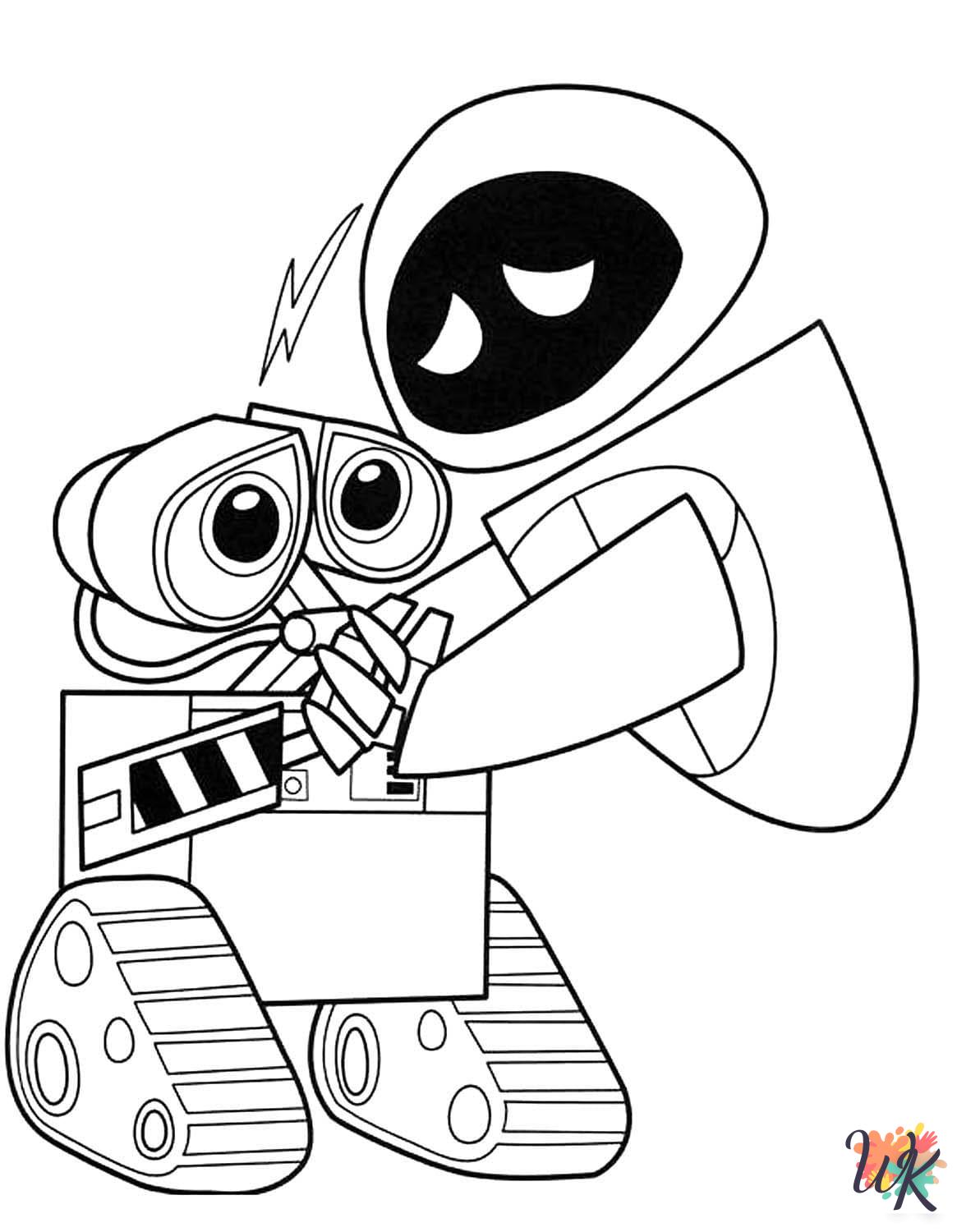 old-fashioned WALL-E coloring pages