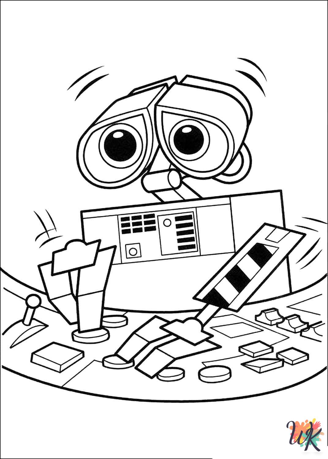free printable WALL-E coloring pages 1