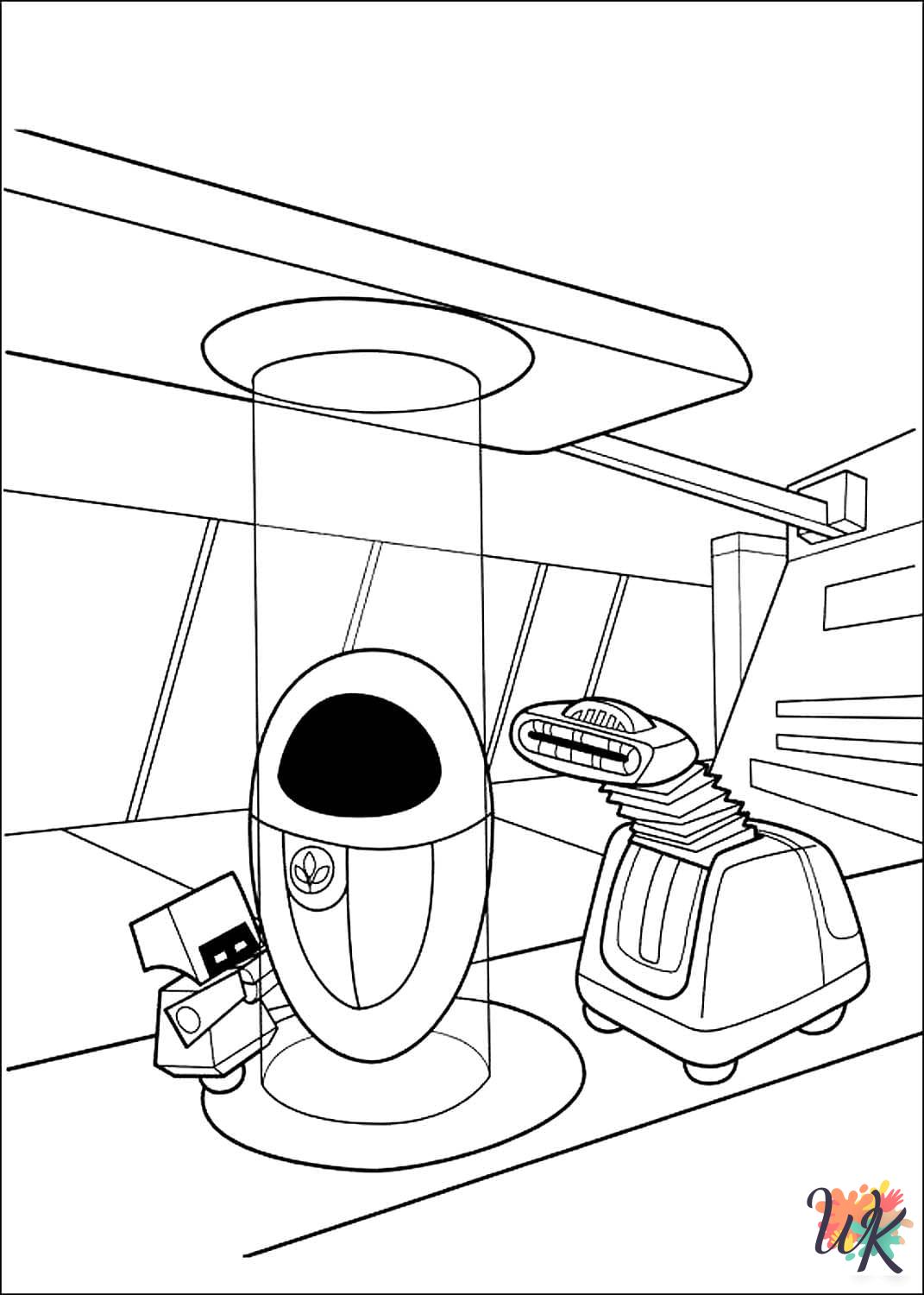 WALL-E coloring pages easy
