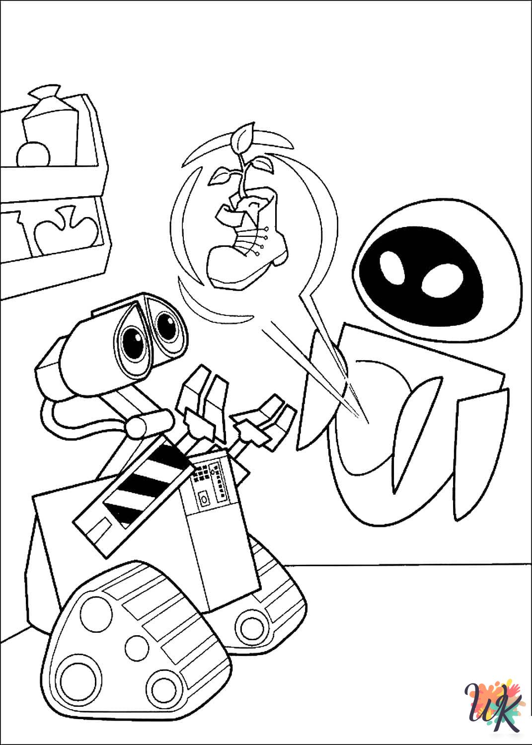 printable WALL-E coloring pages