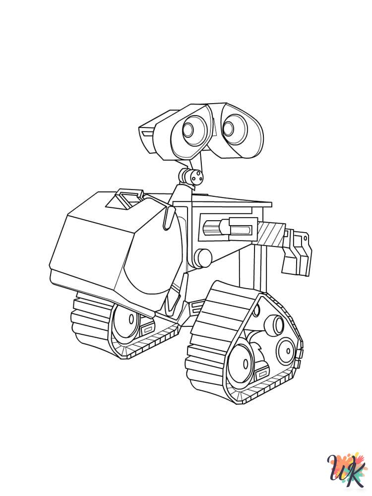 WALL-E coloring pages for preschoolers